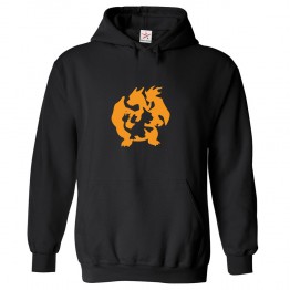 Charizard Inspired Animated Classic Unisex Kids and Adults Pullover Hoodie